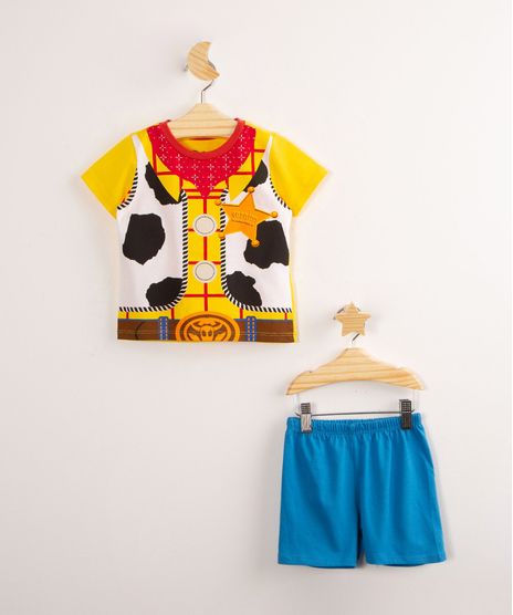 Pijama-de-Algodao-Infantil-Toy-Story-Woody-Manga-Curta-Amarelo-1000767-Amarelo_1