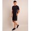Bermuda Esportiva Masculina Contrastante Preta