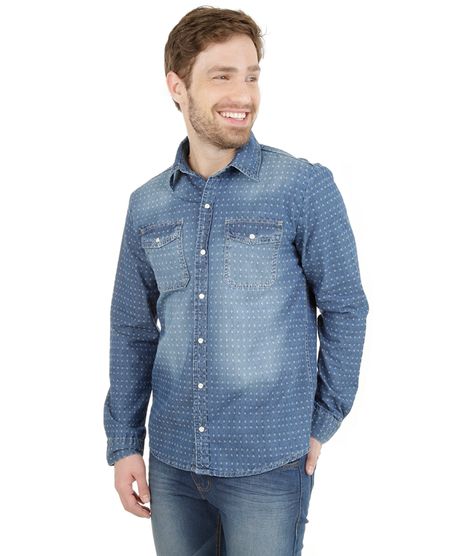 Camisa-Jeans-Texturizada-Azul-Medio-8118232-Azul_Medio_1
