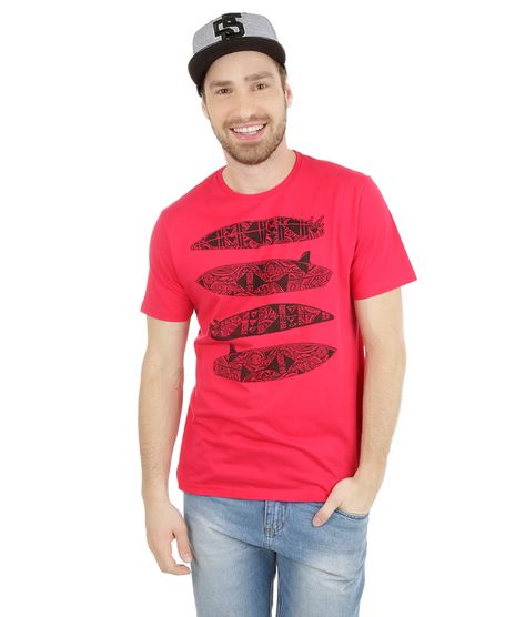 Camiseta-com-Estampa-de-Pranchas-de-Surf-Pink-8127787-Pink_1