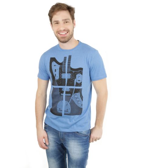 Camiseta-com-Estampa-de-Guitarra-Azul-8115634-Azul_1