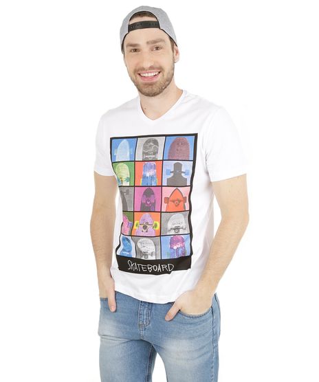 Camiseta-com-Estampa-de-Skates-Branca-8129585-Branco_1