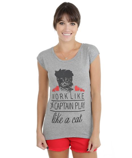 Blusa-com-Estampa-Like-a-Cat-Cinza-Mescla-8075346-Cinza_Mescla_1