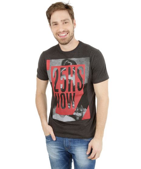 Camiseta-com-Estampa--25Hs-Now--Cinza-Escuro-8079828-Cinza_Escuro_1