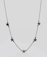 Colar-Feminino-com-Estrelas-Grafite-9204237-Grafite_1