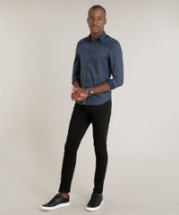 Camisa-Masculina-Slim-Estampada-Mini-Print-Manga-Longa-Azul-Marinho-9095680-Azul_Marinho_3