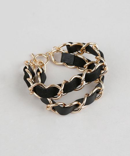 Pulseira-Feminina-de-Corrente-Dourada-9204317-Dourado_1