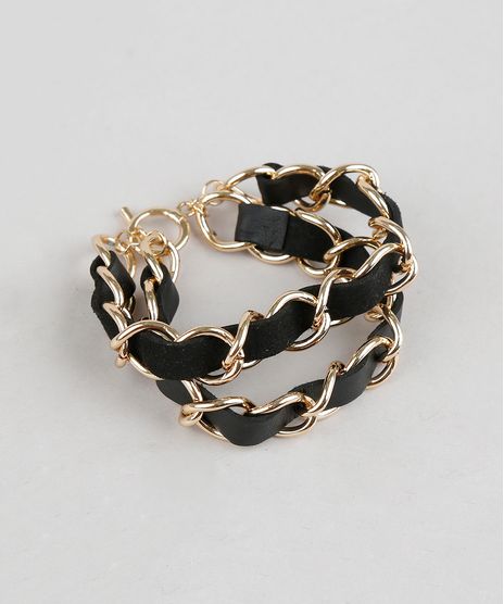 Pulseira-Feminina-de-Corrente-Dourada-9204317-Dourado_1