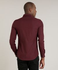 Camisa-Masculina-Slim-Manga-Longa-Vinho-7982473-Vinho_2