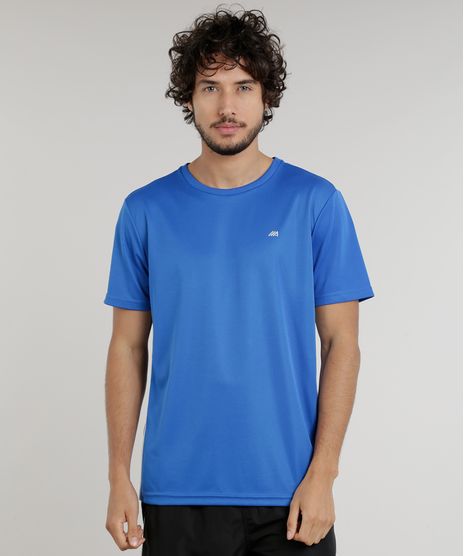 Camiseta-Masculina-Esportiva-Ace-de-Treino-com-Listras-Laterais-Azul-Royal-9156305-Azul_Royal_1