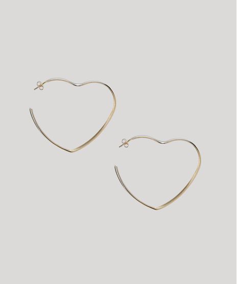 Brinco-Feminino-de-Argola-Coracao-Dourado-9300722-Dourado_1