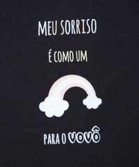 Body-Infantil--Meu-Sorriso-E-Como-Um-Arco-Iris-para-o-Vovo--Manga-Curta-Decote-Redondo-Preto-9229292-Preto_4