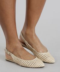 Sapatilha-Feminina-Bico-Fino-Via-Uno-Rafia-com-Abertura-Bege-Claro-9298278-Bege_Claro_2