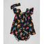 Vestido-Infantil-Fabula-Estampado-de-Passaros-com-Laco-Manga-Curta-Decote-Redondo-Preto-9180448-Preto_1