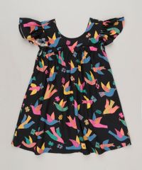 Vestido-Infantil-Fabula-Estampado-de-Passaros-com-Laco-Manga-Curta-Decote-Redondo-Preto-9180448-Preto_3 Vestido-Infantil-Fabula-Estampado-de-Passaros-com-Laco-Manga-Curta-Decote-Redondo-Preto-9180448-Preto_3