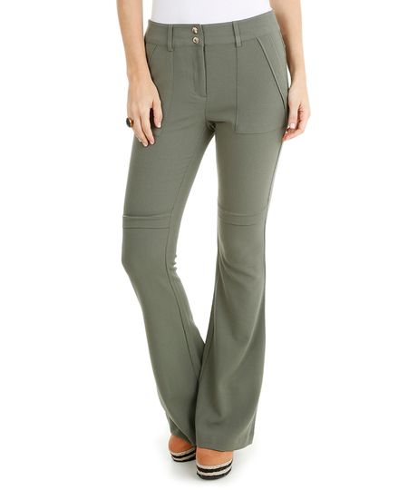 Calca-Flare-com-Recortes--Verde-Militar-7991380-Verde_Militar_1 Calca-Flare-com-Recortes--Verde-Militar-7991380-Verde_Militar_1