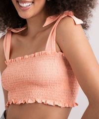 top-cropped-de-algodao-lastex-alca-larga-com-amarracao-decote-reto-coral-9995790-Coral_4