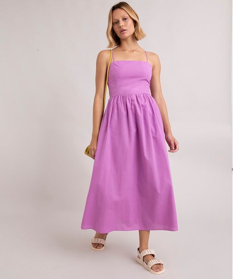 vestido-midi-de-algodao-com-amarracao-alca-fina-Lilas-1001937-Lilas_1