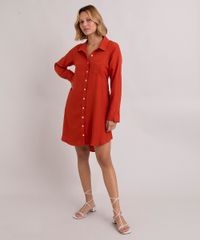 vestido-curto-chemise-com-bolso-manga-longa--cobre-1005240-Cobre_1