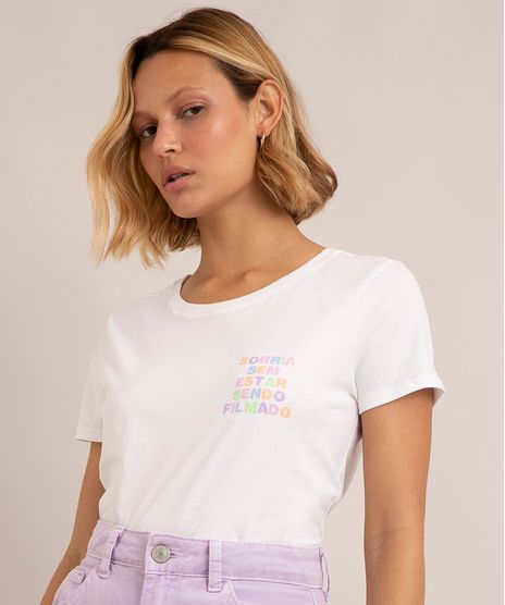 camiseta-de-algodao--sorria-sem-estar-sendo-filmado--manga-curta-decote-redondo--off-white-1014678-Off_White_1