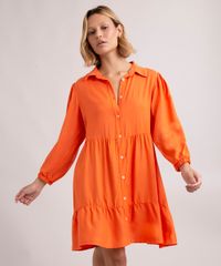 vestido-chemise-curto-de-viscose-manga-7-8-laranja-1008359-Laranja_4