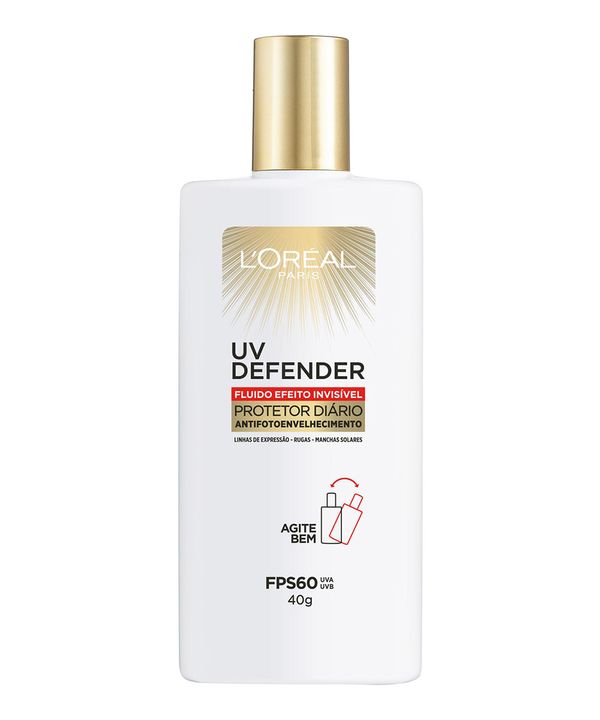 Protetor Solar Uv Defender Fluído Fps60 40G único 40 G