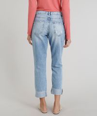 Calca-Jeans-Feminina-Reta-com-Barra-Virada-Azul-Claro-9269735-Azul_Claro_2