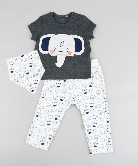 Conjunto-Infantil-de-Camiseta-Estampa-Interativa-Elefante-Manga-Curta-Cinza-Mescla-Escuro---Calca-Estampada-de-Bichos---Babador-Off-White-9118889-Off_White_1 Conjunto-Infantil-de-Camiseta-Estampa-Interativa-Elefante-Manga-Curta-Cinza-Mescla-Escuro---Calca-Estampada-de-Bichos---Babador-Off-White-9118889-Off_White_1