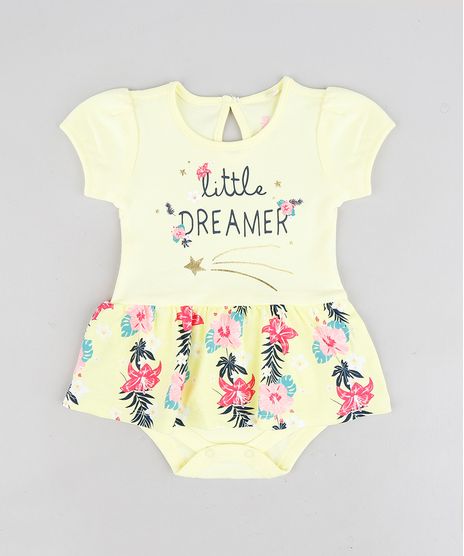 Body-Saia-Infantil--Little-Dreamer--Manga-Curta-Decote-Redondo-Amarelo-9114249-Amarelo_1