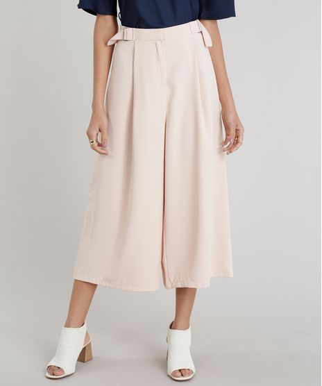 Calca-Pantacourt-Feminina-com-Fivelas-Rose-9186971-Rose_1