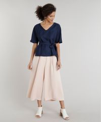 Calca-Pantacourt-Feminina-com-Fivelas-Rose-9186971-Rose_3