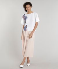 Blusa-Feminina-Ampla-com-Estampa-de-Folhas-Manga-Curta-Decote-Redondo-Off-White-9226326-Off_White_3