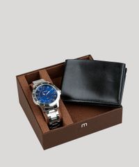 Kit-de-Relogio-Analogico-Mondaine-Masculino---Carteira---99361G0MVNE2KA-Prateado-9339931-Prateado_1