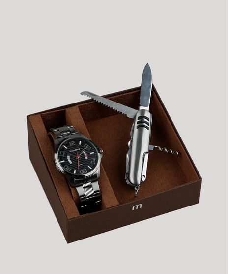 Kit-de-Relogio-Analogico-Mondaine-Masculino---Canivete---78756G0MVNS2K-Grafite-9339943-Grafite_1