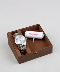 Kit-de-Relogio-Analogico-Mondaine-Masculino---Caixa-de-Som---83373G0MVNI1KZ-Prateado-9339805-Prateado_1
