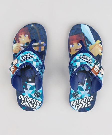 Chinelo-Infantil-Grendene-Authentic-Games-Azul-9292914-Azul_1 Chinelo-Infantil-Grendene-Authentic-Games-Azul-9292914-Azul_1