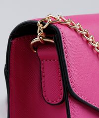 Bolsa-Feminina-Transversal-com-Corrente-Pink-9227656-Pink_4
