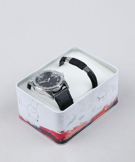 Kit-de-Relogio-Analogico-Condor-Masculino---Pulseira---CO2035KXEK2P-Preto-9338332-Preto_1