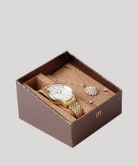 Kit-de-Relogio-Analogico-Mondaine-Feminino---Colar---Brinco---53629LPMVDE1KB-Dourado-9339937-Dourado_1