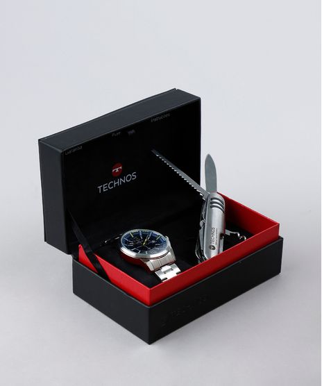 Kit-de-Relogio-Analogico-Technos-Masculino---Canivete---28989G0SVNA1K-Prateado-9338048-Prateado_1