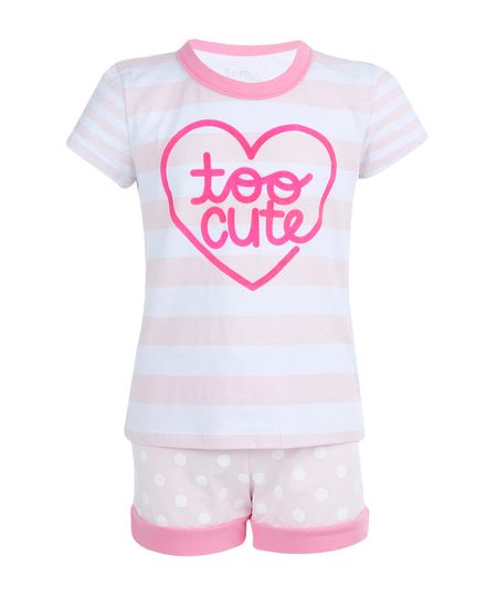 Pijama-com-Estampa--Too-Cute--Menina-Branco-8020144-Branco_1 Pijama-com-Estampa--Too-Cute--Menina-Branco-8020144-Branco_1