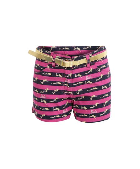 Short-Listrado-da-Barbie-Menina-Pink-8005469-Pink_1 Short-Listrado-da-Barbie-Menina-Pink-8005469-Pink_1