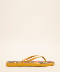 Chinelo-Feminino-Via-Uno-Jelly-Estampado-Floral-com-Onca-Amarelo-9982941-Amarelo_2