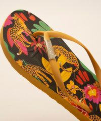 Chinelo-Feminino-Via-Uno-Jelly-Estampado-Floral-com-Onca-Amarelo-9982941-Amarelo_3