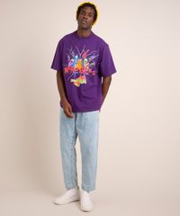 camiseta-de-algodao-oversized-manga-curta-gola-careca-estampada-space-jam-roxa-1009472-Roxo_3