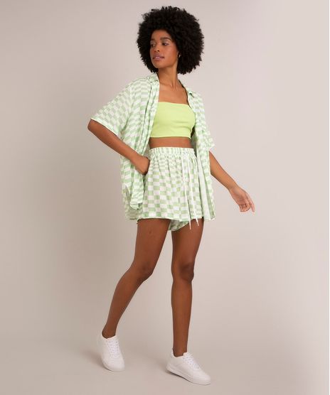 short-de-viscose-estampado-quadriculado-cintura-super-alta-multicor-1005560-Multicor_1