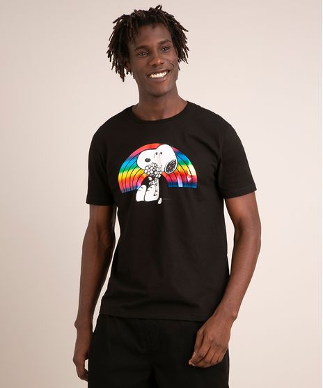 camiseta-de-algodao-manga-curta-gola-careca-estampa-metalizada-snoopy-preta-1003849-Preto_1