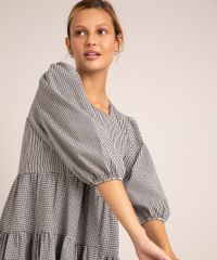 vestido-curto-estampado-xadrez-vichy-com-babado-manga-bufante-preto-1000478-Preto_4