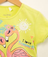 blusa-infantil-de-algodao-manga-curta-estampa-tropical-com-flamingos-amarelo-neon-1010661-Amarelo_Neon_4