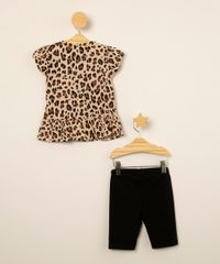 conjunto-infantil-minnie-e-mickey-de-blusa-animal-print-manga-curta---short--bege-1009924-Bege_2